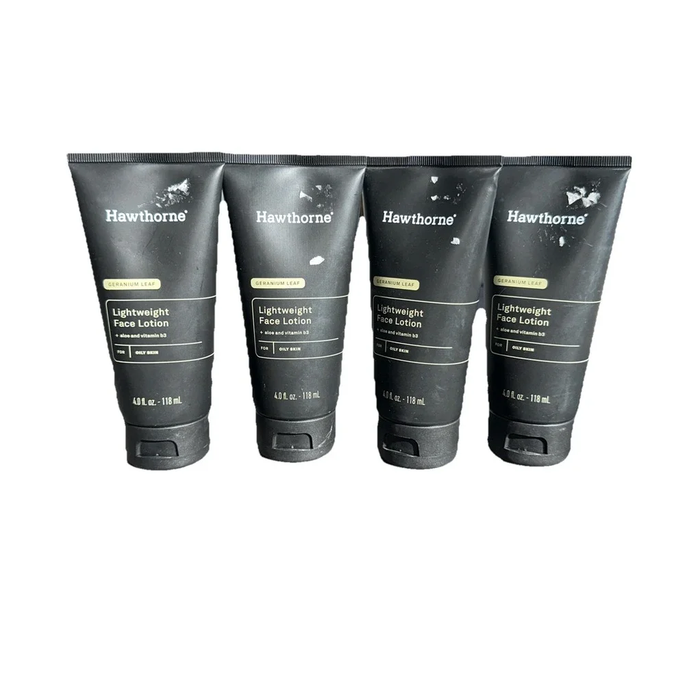 4 pk Hawthorne Lightweight Face Lotion Geranium Leaf 4 oz‎ each